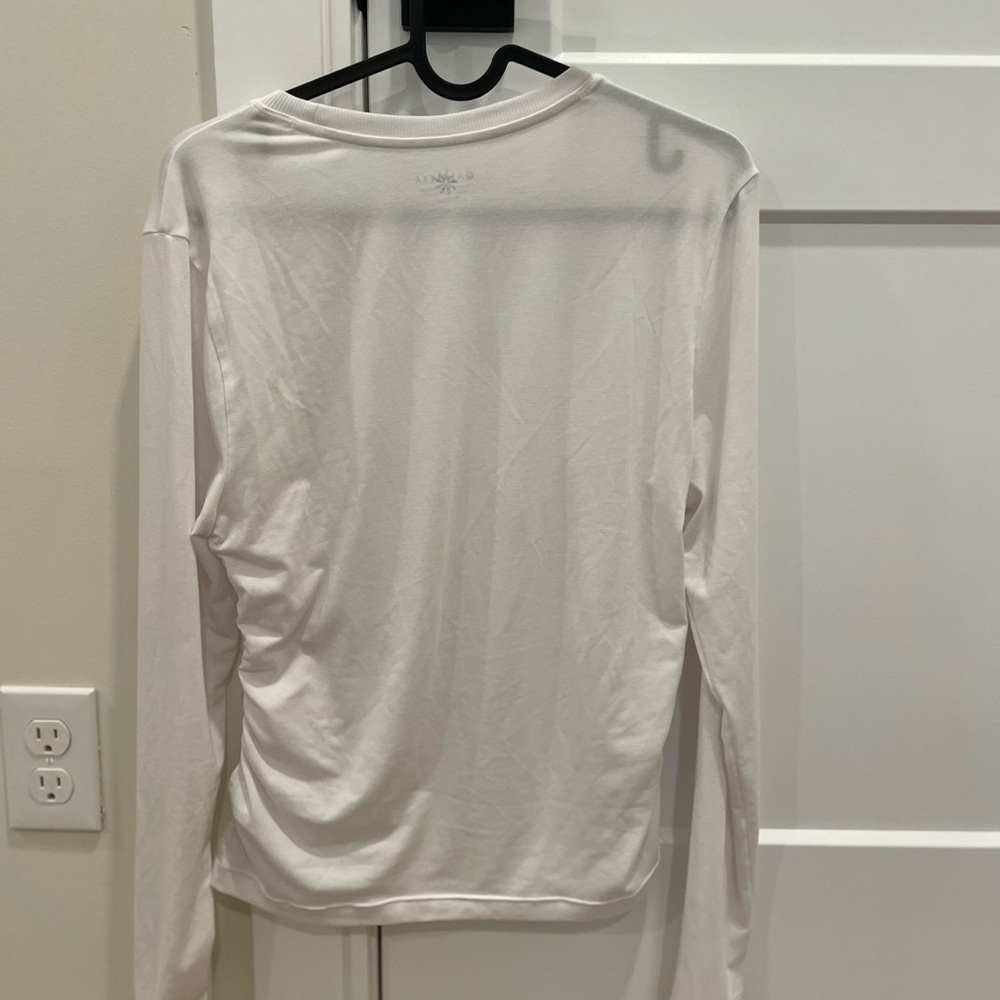 Athleta White Long Sleeve Tee - Picture 4 of 4